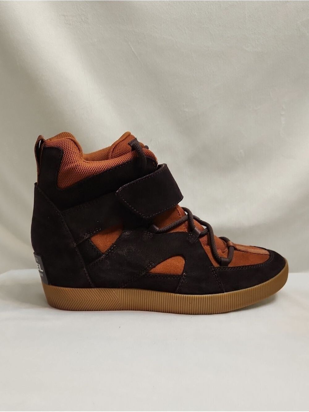 Sorel Out 'N About Sport Wedge Mesh Suede Natural Rubber Sneakers (Size 10)